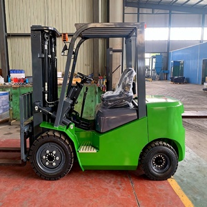 <span class=keywords><strong>Chariot</strong></span> élévateur diesel vert de 3 tonnes, capacité de 3000 kg, 4 roues motrices avec déplacement latéral pour la construction et le levage en intérieur - Product Image 2