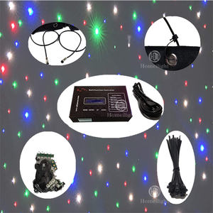 Homeilight 2024 cortina de vídeo P10 de terciopelo ignífugo de dos pisos para bodas representaciones teatrales Disco DJ Show concierto - Product Image 5