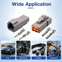 DTP04-2P / DTP06-2S Haidie 2 Pin Male Female Heavy Duty & High Protection Waterproof Sealed Automotive Connector Plug