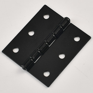 Furniture Hinge 51x46mm Black Painted Iron Surface <b>Mount</b> Durable Wooden Box Accessory - Product Image 3