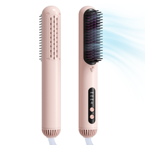 <span class=keywords><strong>Brosse</strong></span> <span class=keywords><strong>lissante</strong></span> <span class=keywords><strong>chauffante</strong></span> en céramique pour coiffure, sèche-cheveux à air chaud, <span class=keywords><strong>brosse</strong></span> volumisante 2-en-1 - Product Image 1