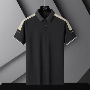 <span class=keywords><strong>Polo</strong></span> da Uomo in Cotone 100% Vestibilità Regolare Stile Formale con Stampa a Fiocchi e Tessuto in Jersey Lavorato a Maglia per l'Estate - Product Image 2