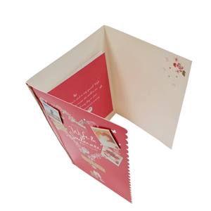 Biglietti d'amore anniversario con ritagli a cuore e sceneggiatura calligrafica per feste romantiche biglietti d'auguri - Product Image 3