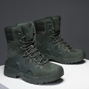DFT1021 AS33 Tactical Black <b>Boots</b> Suede Waterproof Outdoor All Seasons High Top <b>Hiking</b> <b>Boots</b> - Product Image 2