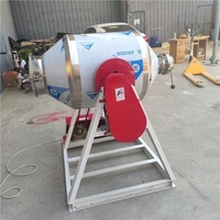Mélangeur de poudre alimentaire à petite échelle, mélangeur de poudre chimique et de lait à tambour rotatif, mélangeur de poudre à double cône 50kg 100kg, mélangeur alimentaire à tambour rotatif