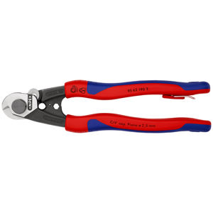 Coupe-câble KNIPEX 95 62 190 T CrV Cap Piano 2,5 mm fabriqué en Allemagne - Product Image 1