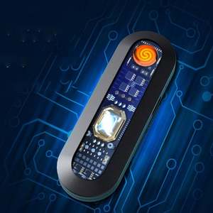 Nuevo Encendedor de Cigarrillos Compacto de Lujo Resistente al Viento, Mini Encendedor Eléctrico Recargable USB Táctil, Accesorios para Fumar - Product Image 5