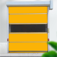 Conception sécurisée Logistique Portes rapides personnalisées Double porte coulissante à fermeture rapide Entreposage à froid Porte coulissante à grande vitesse