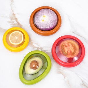 Tuyệt Vời Nhà Máy Bán Buôn Silicone Trái Cây Hình Dạng Tủ Lạnh Lưu Trữ Hộp Bơ Hành Tây Cà Chua Cam Tươi Căng Tươi Tươi Giữ Hộp - Product Image 6