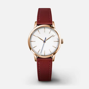 Women Quartz <b>Watch</b> 30mm Case Stainless Steel Movement Customized logo Dial Genuine Leather Lady <b>Watches</b> Wholesale - Product Image 5