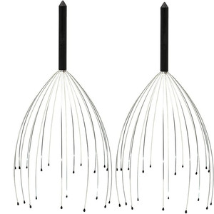 Venta al por mayor caliente forma de pulpo cepillo de masaje del cuero cabelludo garra masajeador de cabeza de alambre de acero inoxidable - Product Image 4