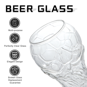 Le souvenir de verrerie à bière en verre de grande capacité en forme de tasse <span class=keywords><strong>2022</strong></span> peut accepter la personnalisation - Product Image 5