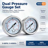 Manomètre hydraulique de haute précision pour la mesure de la pression, avec raccord inférieur NPT BSP