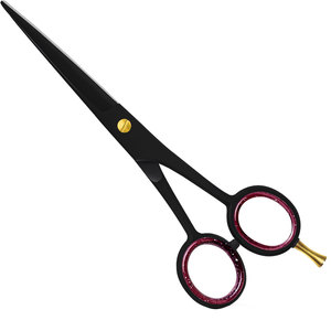 Ciseaux de barbier légers de haute qualité avec lame en acier inoxydable tranchante et poignée en caoutchouc pour une utilisation professionnelle en salon de coiffure - Product Image 1