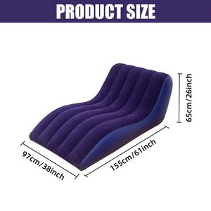 Outdoor <b>Inflatable</b> Flocking <b>Sofa</b> Tent Camping Use Household Mattress Lazy People Cross-border Portable Storage Eco-Friendly PVC - Product Image 4
