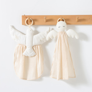 Simpatico Peluche Angelo Neonato, Giocattolo di Peluche Colomba Portafortuna per la Dentizione del Bambino, Compagno di Sonno Rilassante - Product Image 6