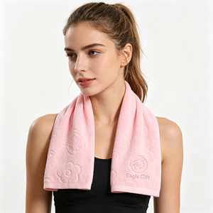 Serviette en coton douce et absorbante, grande taille, vente en gros d'usine, personnalisable avec logo brodé, pour l'exportation - Product Image 2