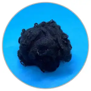 China Black 4dx51mm Low Melt Polyester Fiber For Padding