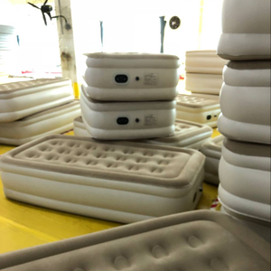 Cama de aire inflable de elevación alta, colchón de aire cómodo y elevado con bomba integrada, individual y doble - Product Image 2