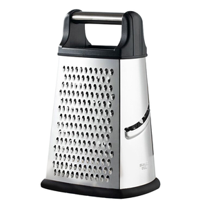 Outil de cuisine professionnel multifonctionnel, trancheuse <span class=keywords><strong>à</strong></span> <span class=keywords><strong>fromage</strong></span> manuelle, <span class=keywords><strong>râpe</strong></span> <span class=keywords><strong>à</strong></span> légumes en acier inoxydable <span class=keywords><strong>à</strong></span> 4 faces avec boîte de rangement - Product Image 1