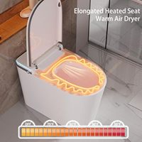 Toilette intelligente toilette au sol céramique automatique luxe bidet salle de bain cuvette de toilette intelligente