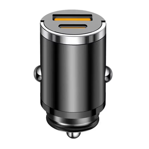 Caricabatterie da Auto <span class=keywords><strong>USB</strong></span> C PD Mini, Ricarica Rapida, Doppia Porta <span class=keywords><strong>USB</strong></span> Tipo C, <span class=keywords><strong>Adattatore</strong></span> per <span class=keywords><strong>Accendisigari</strong></span> Auto QC3.0 18W PD - Product Image 1