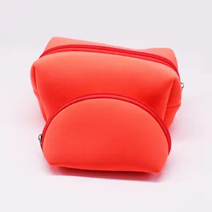 Mini bolsa de neoprene macia bonita, durável com zíper