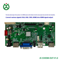 Contrôleur d'écran LCD LVDS et convertisseur universel de signal vidéo tels que USB ou VGA ou CVBS ou HD en signal