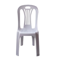 Meubles de salon pour adultes Chaise en plastique à dossier Vente en gros
