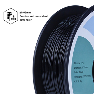 ZIRO 3D Filament <span class=keywords><strong>TPU</strong></span> PETG 1.75mm 95A <span class=keywords><strong>Shore</strong></span> Dureté Adhérence élevée de la couche pour les prototypes fonctionnels Filament d'impression 3D <span class=keywords><strong>TPU</strong></span> flexible - Product Image 3