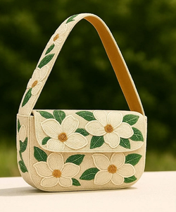 Sac à main de luxe en cuir PU de haute qualité pour femmes, vintage, orné de perles, durable, pour soirées, shopping et fêtes - Product Image 3