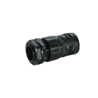 Conector de manguera de conducto PA66 Flexible negro gris Anillos de sellado integrados Ajuste retráctil IP68 -40 100 Rango de temperatura EPDM