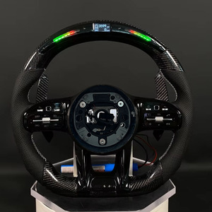 Volante de Fibra de Carbono Compatible con <span class=keywords><strong>Mercedes</strong></span>-Benz <span class=keywords><strong>Clase</strong></span> <span class=keywords><strong>B</strong></span> C217 B200 B260 C63 G63 S63 S500 W204 W205 E63 C200, de Modelo Antiguo a Nuevo - Product Image 2