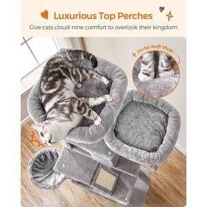 Grand arbre à chat de 81,1 pouces avec 13 poteaux à gratter - Product Image 3