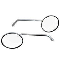 Sekrup Motorcross Baru M10 Baja Perak Kaca Spion Motor Ural CJK750 Spion Samping 10mm Orthodontik (searah jarum jam)