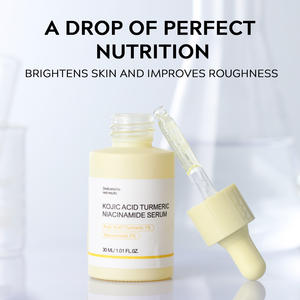 Wholesale Whitening Vitamin C Peptides Hyaluronic Acid Liquid <b>Serum</b> with Kojic Acid and <b>Turmeric</b> for Face Skin Care - Product Image 3