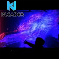 Écran LED jeux AR interactifs Induction du corps humain avec ombre participer à la danse holographique immersif mur cinétique
