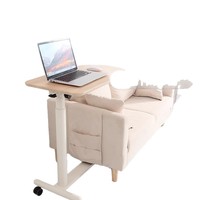 Table de chevet en métal réglable en hauteur, pliable, mobile, légère, design moderne pour canapés, balcons, petits appartements