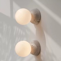 Applique murale Wabi Sabi en travertin, style médiéval, en pierre de grotte jaune, LED, modèle créatif pour couloir, salon, hôtel, lampe de chevet