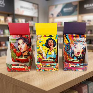 Caja de Exhibición Personalizada Impresa para Mostrador, Empaque Minorista de Cartón para Bolsas de Mylar, Snacks, Dulces, Chocolate, Alimentos, OEM, MOQ Bajo - Product Image 5