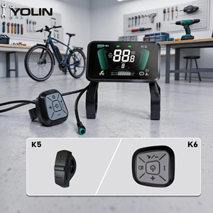 Pantalla LCD para bicicleta eléctrica Yolin YL81F-H, éxito <span class=keywords><strong>de</strong></span> ventas, pantalla a color <span class=keywords><strong>VA</strong></span> <span class=keywords><strong>de</strong></span> 3.5 pulgadas, pantalla completa, 140 nits <span class=keywords><strong>de</strong></span> brillo, 36/48/52V - Product Image 2