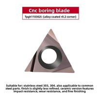 AFDJ TBGH Type Trapezoid CNC Inserts Fine Turning Boring Inner Holes OEM Titanium Aluminum Nitride Coated 55HRC Ceramic 1 Year