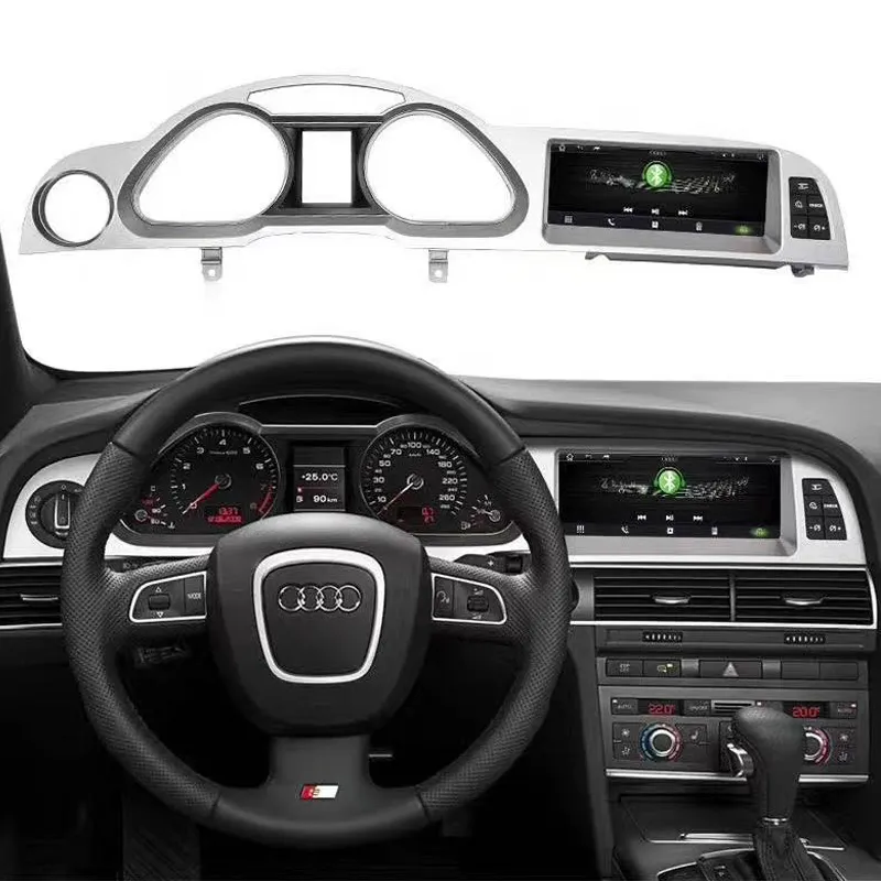 Android 10.1 Car Multimedia Player navigazione GPS per Audi A6 C6 A6L 2005-2011 Auto Stereo Radio Video CarPlay Mirror Screen