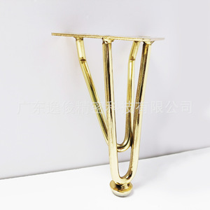 Gold Zinc Alloy <b>Sofa</b> Legs Heavy Duty Furniture <b>Support</b> For Living Room Modern Industrial Design - Product Image 2