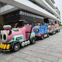 Train électrique sans rail pour enfants, pour usage intérieur et extérieur, idéal pour les centres commerciaux, les parcs d'attractions et les sites touristiques