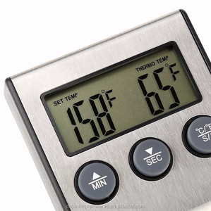 Thermomètre numérique pour four, cuisine, aliments, cuisson, grillades, viande, barbecue, avec <span class=keywords><strong>minuteur</strong></span> - Product Image 3