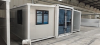 Maisonnette Moderne Portable avec Intérieur Entièrement Meublé, Conteneur Prêt à Expédier pour Vivre dans le Jardin