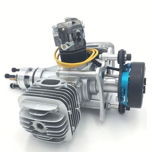 DLE60 60CC Twin UAV Engine <b>Gasoline</b> Twin Cylinder Engine with 14V 180W Power Generator System Model Aircraft - Product Image 3