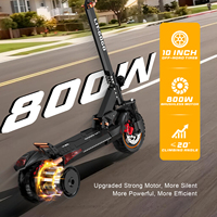 Trottinette électrique M4 48V 800W 13Ah Moteur sans balais Double suspension Étanche Application intelligente Double suspension Frein à disque avant + arrière
