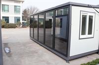 Maison mobile Suihe Tiny 0206, maison modulaire portable avec mur en verre